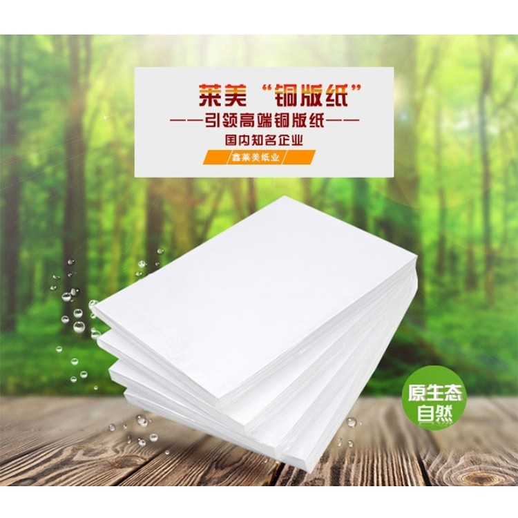 龙诚海A4铜版纸300g 亚光双铜 100张/包