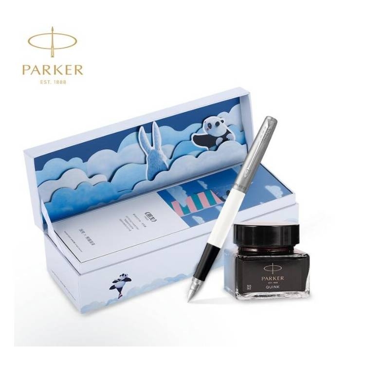 派克(PARKER) 新款乔特复古白熊猫礼盒 礼盒 墨水笔礼盒 钢笔礼盒 钢笔礼盒 白色