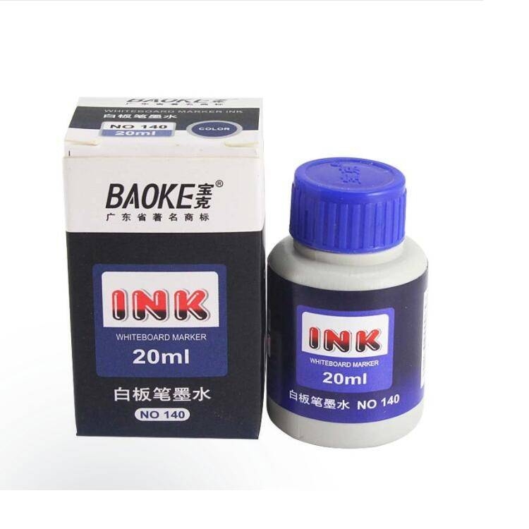 宝克（BAOKE）NO:140 白板笔墨水 20ml 单瓶装 蓝色