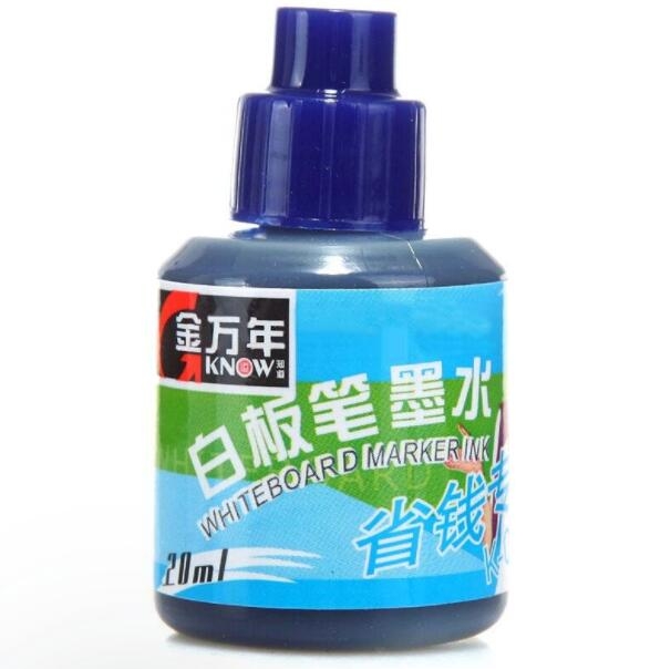 金万年（Genvana）K-0300 白板笔墨水 20ml 蓝色 单瓶装